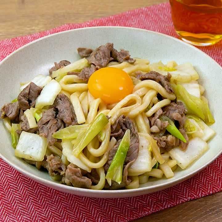 すき焼き風うどん