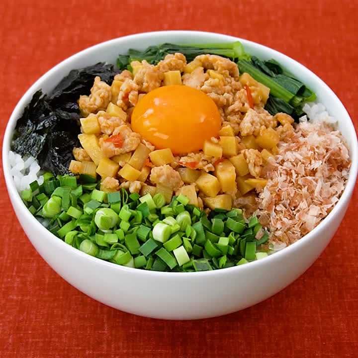 秋のスタミナ献立！ 台湾風まぜごはんのレシピ動画・作り方 | デ