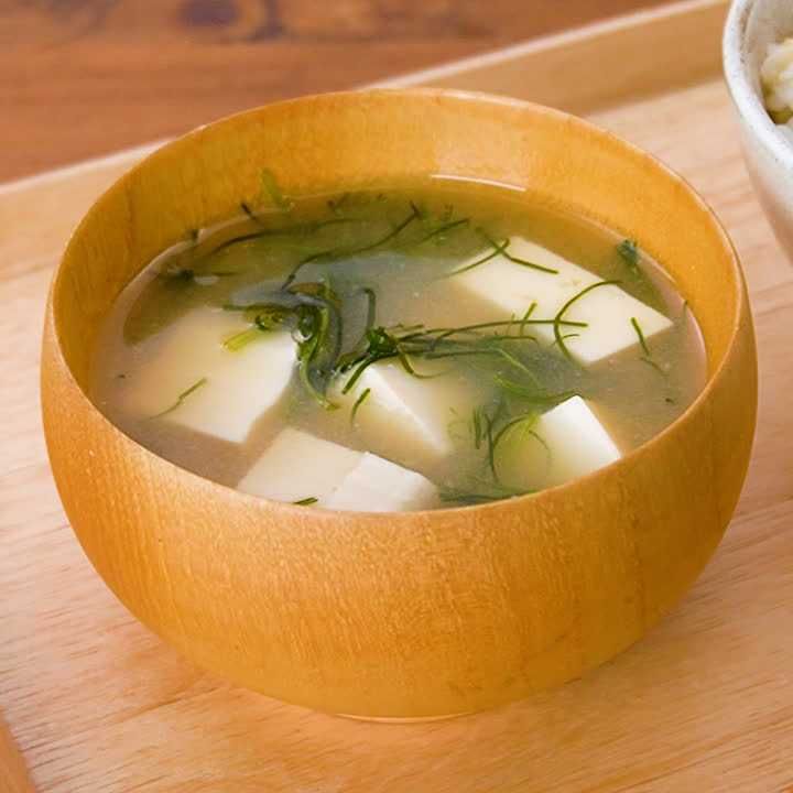 おかひじきの味噌汁