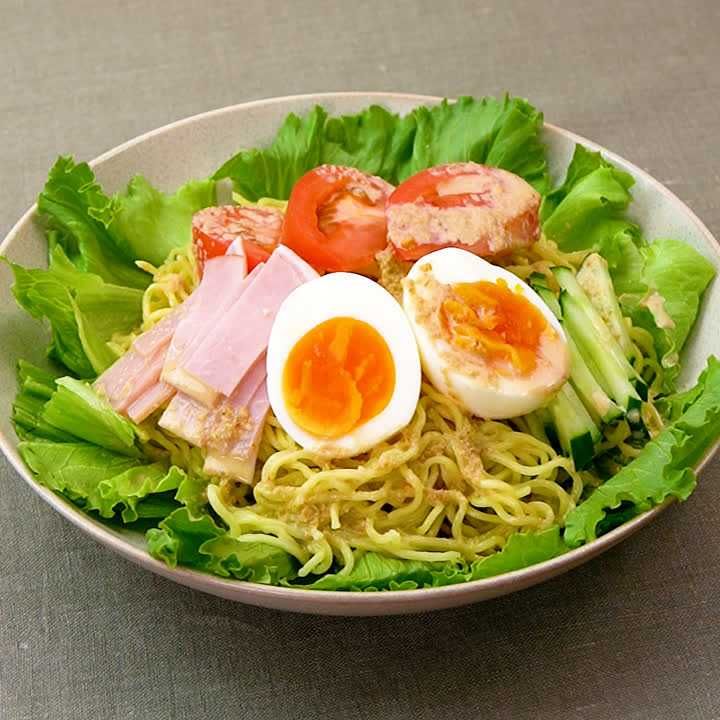 マヨめんつゆのラーメンサラダ