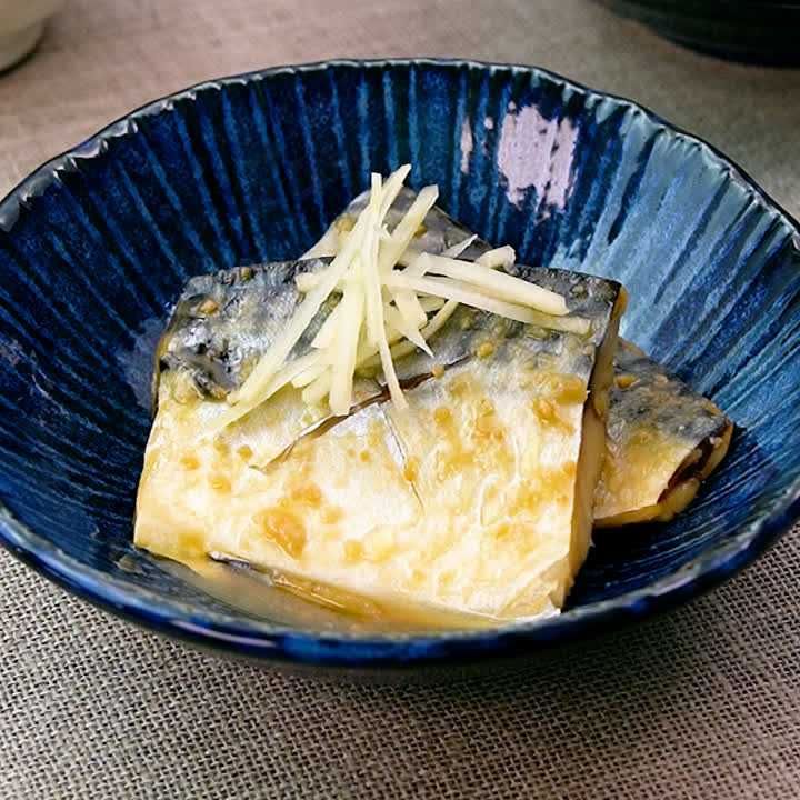 塩鯖の味噌煮