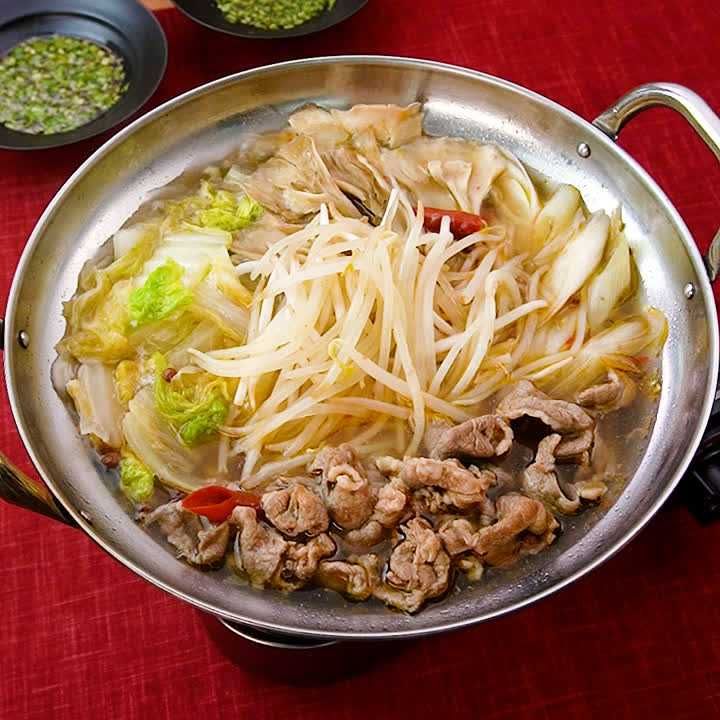 ラム肉のピリ辛鍋