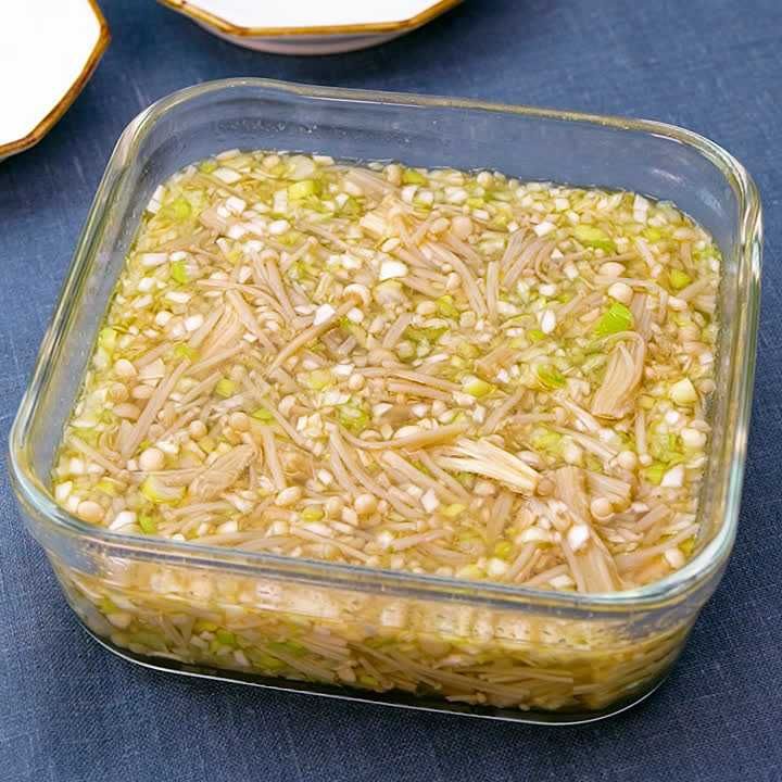 確認用　ネギと　えのき 一度食べたらやみつき！ ねぎ塩えのきのレシピ動画・作り方 | デ