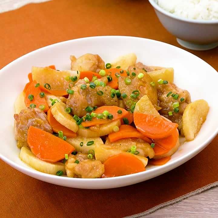 鶏ももと長芋のオイスター炒め