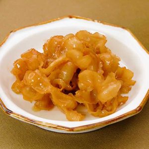 ホタテのひものバター炒め