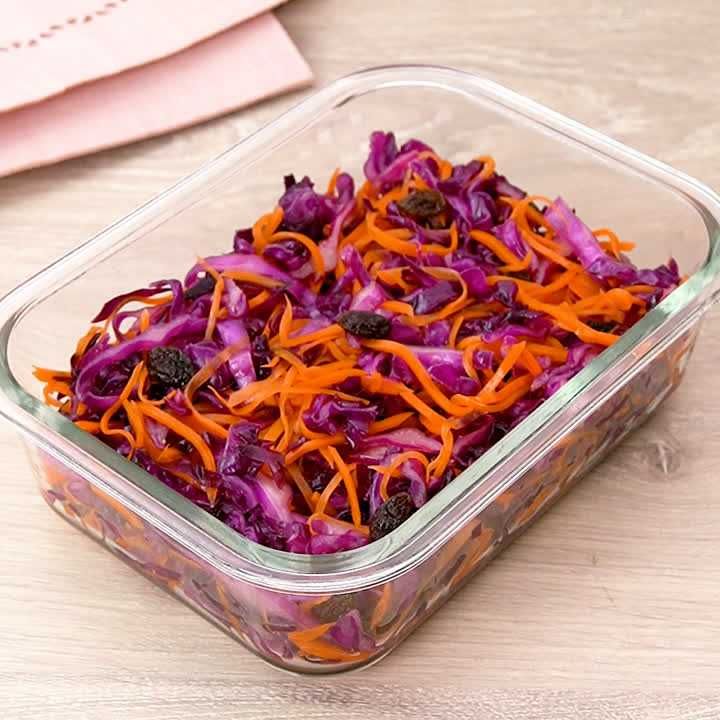 まとめて作って平日楽々♪ 紫キャベツ入りのキャロットラペのレシピ