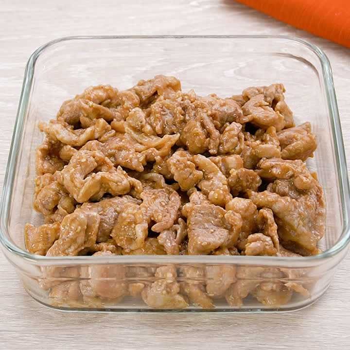 豚こまの焼き肉風炒め