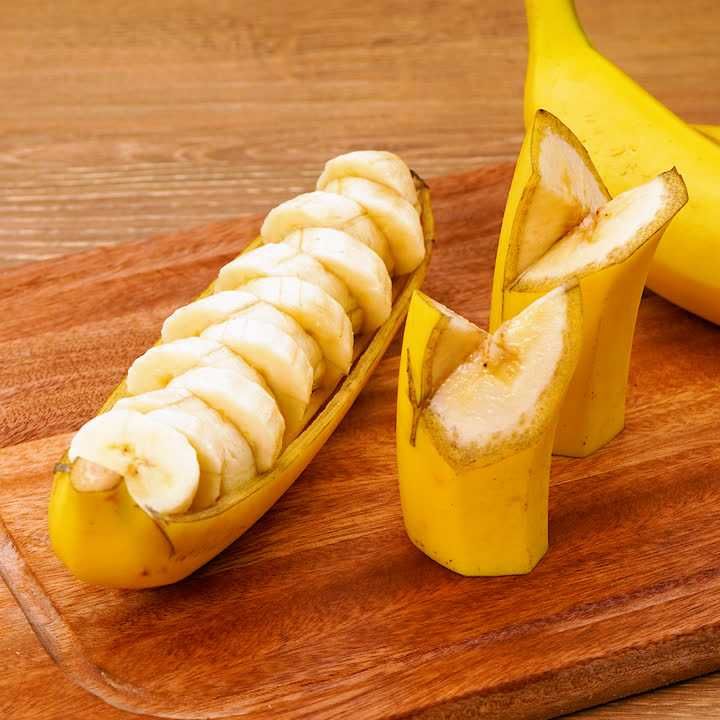 バナナの飾り切り