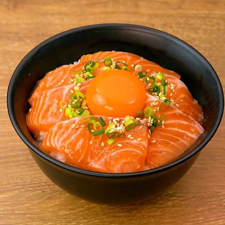 簡単サーモン丼