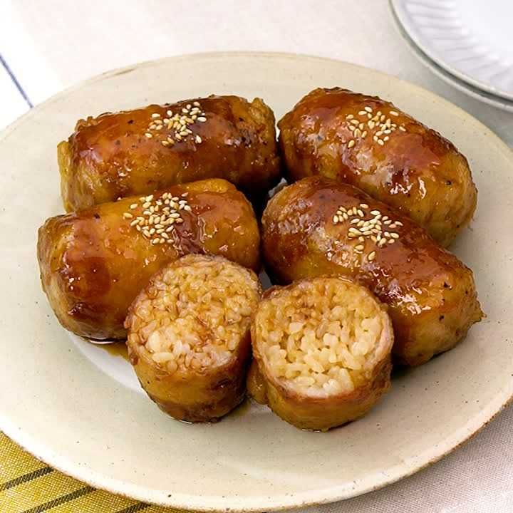 簡単肉巻きおにぎり