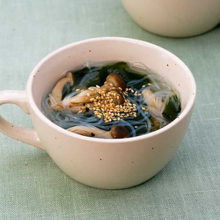 しめじと春雨の中華スープ