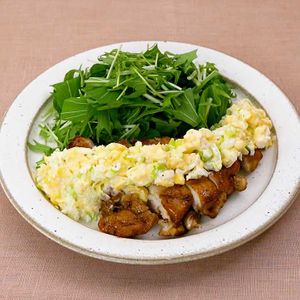 ねぎタルタルのチキン南蛮風