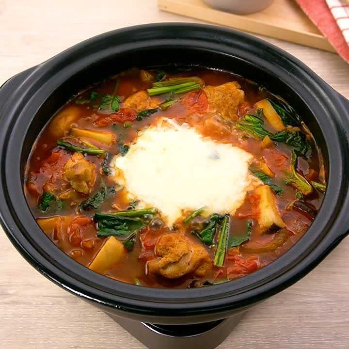 トマトチーズ鶏すき