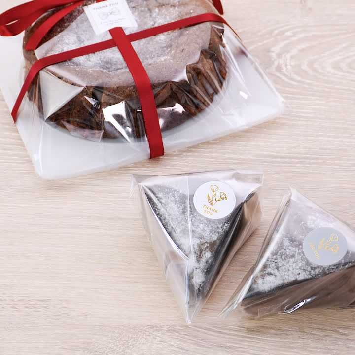 プレゼントにおすすめ！ ガトーショコラのラッピング方法のレシピ動画