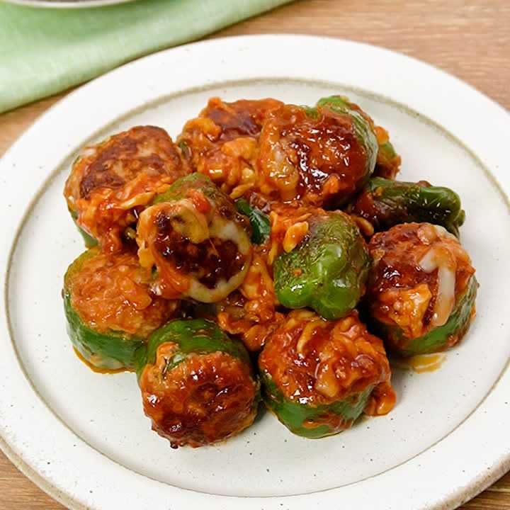 ピーマンころころ肉詰め