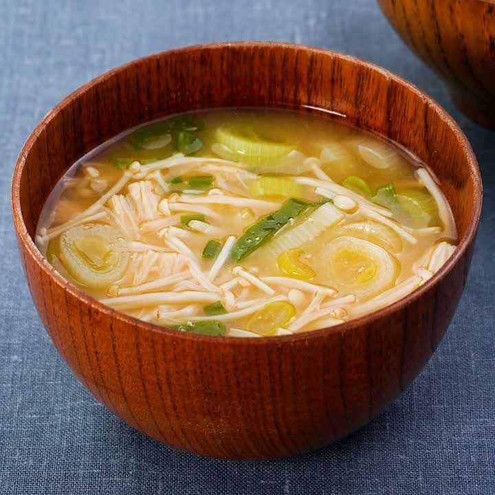 えのきとねぎの味噌汁