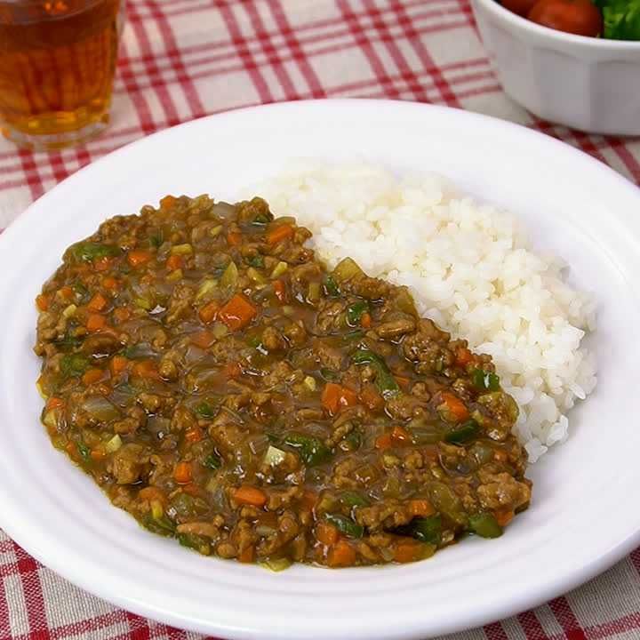 カレールーのみで作るキーマカレー