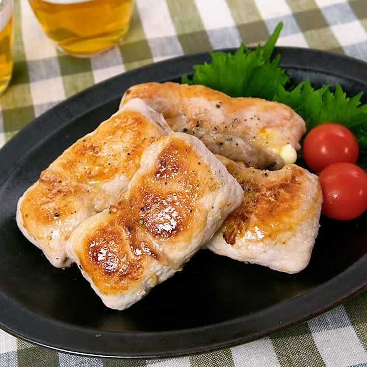 豚ロースとチーズのはさみ焼き