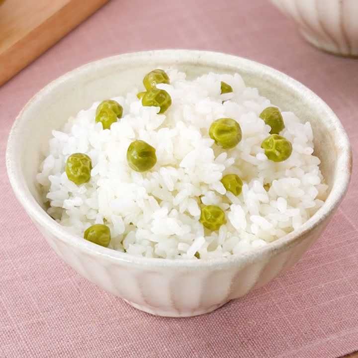 本格グリーンピースご飯