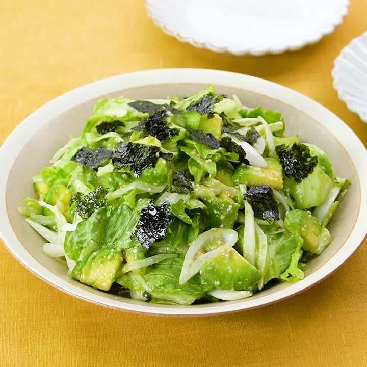 新玉ねぎとアボカドの塩麹チョレギサラダ