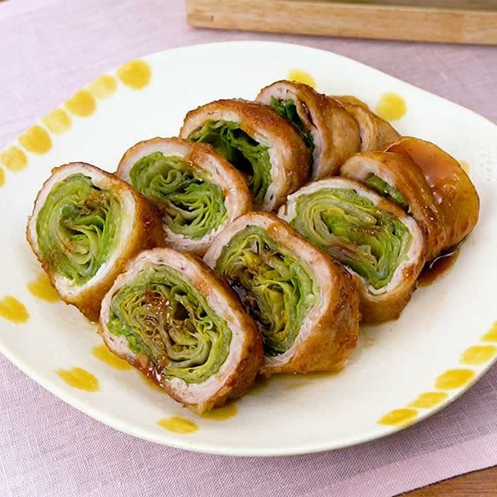 レタスの肉巻き