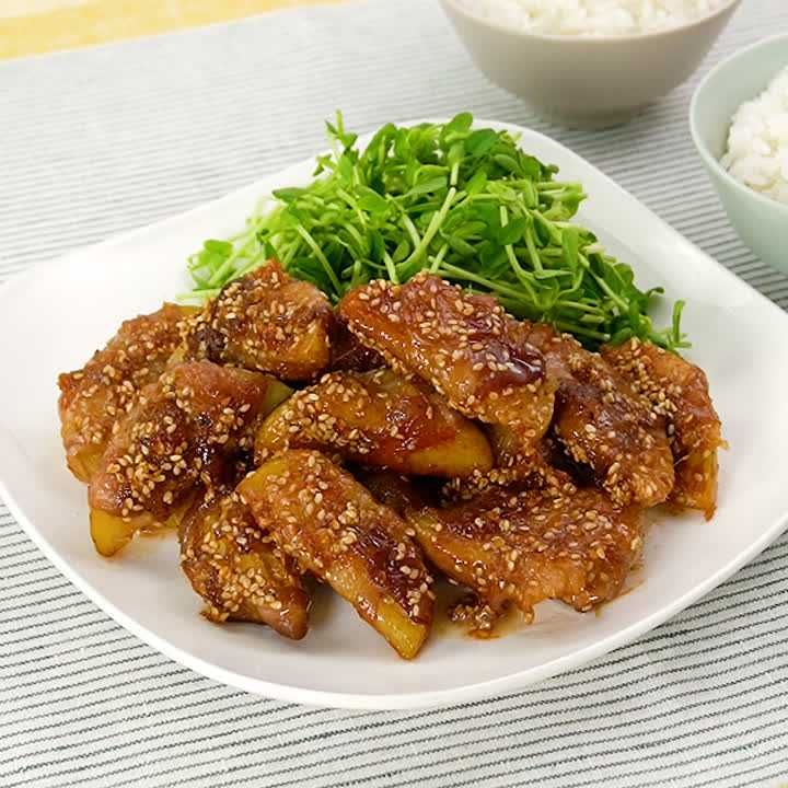 新じゃがいもの肉巻き