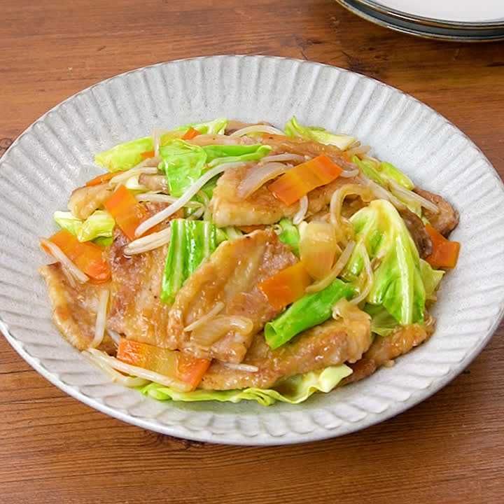 豚バラ野菜炒め