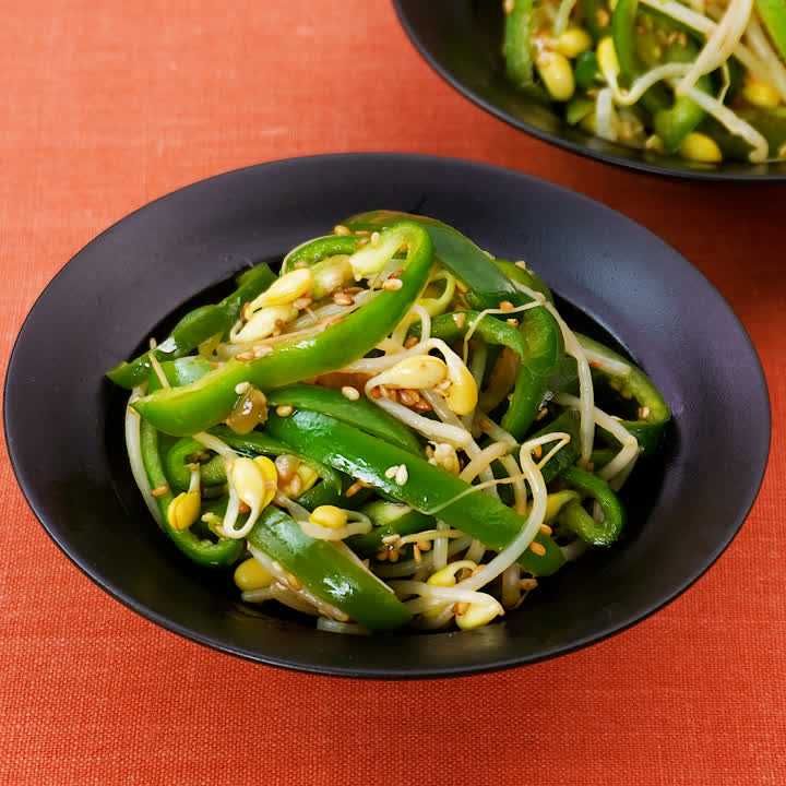 豆もやし様 お手軽！時短献立♪ 豆もやしとピーマンの中華風サラダのレシピ