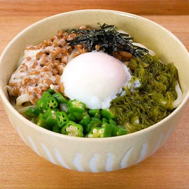 ネバネバばくだんうどん