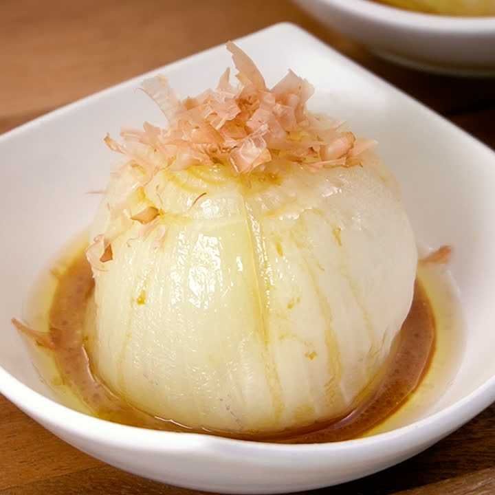 新玉ねぎのバター醤油蒸し