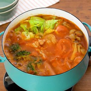 「簡単トマト鍋」のレシピ動画