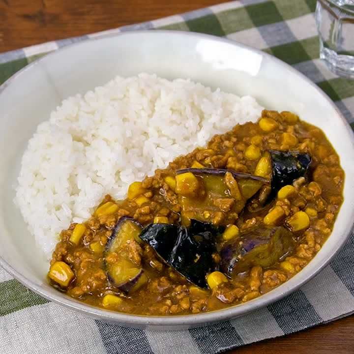 即席ひき肉カレー