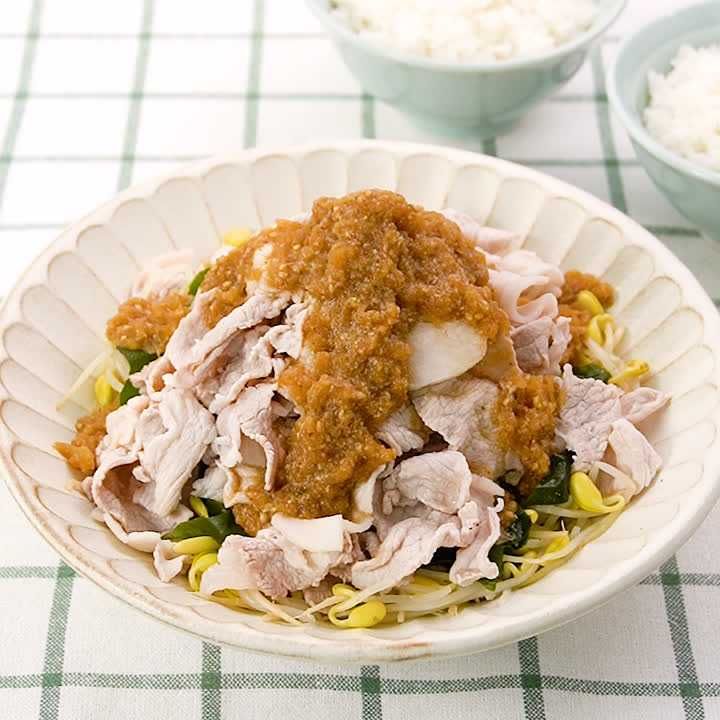 豚こまの冷しゃぶサラダ