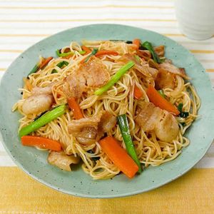 「ごま油香るそうめんチャンプルー」のレシピ動画