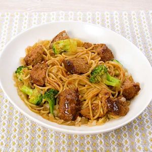 「レンジハンバーグパスタ」のレシピ動画