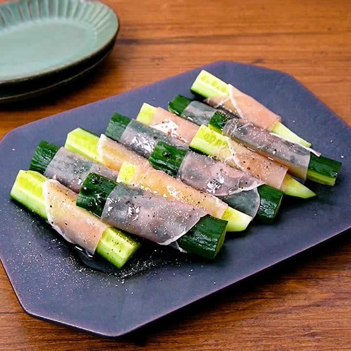 生ハムきゅうり