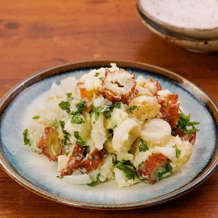 長芋とちくわのポテトサラダ