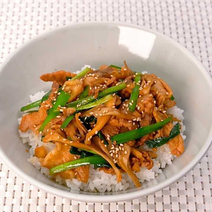 豚こまのプルコギ丼