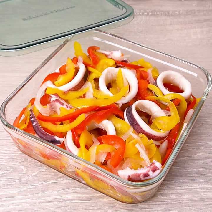 イカとパプリカのマリネ