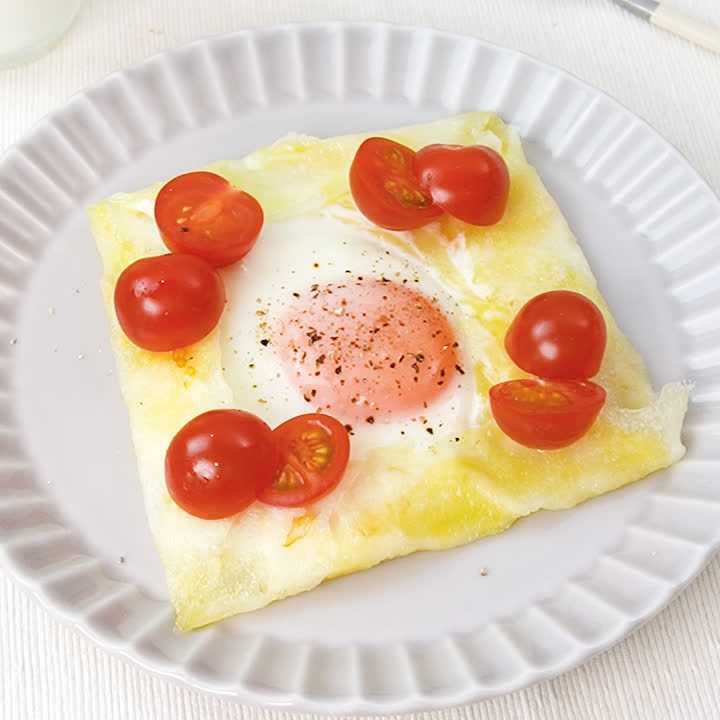 ミニトマトの米粉ガレット