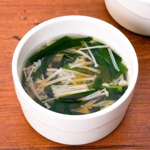 ニラとえのきのスープ