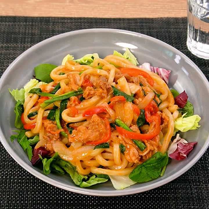 サラダプルコギうどん