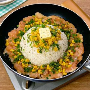 チキンのガーリックペッパーライス