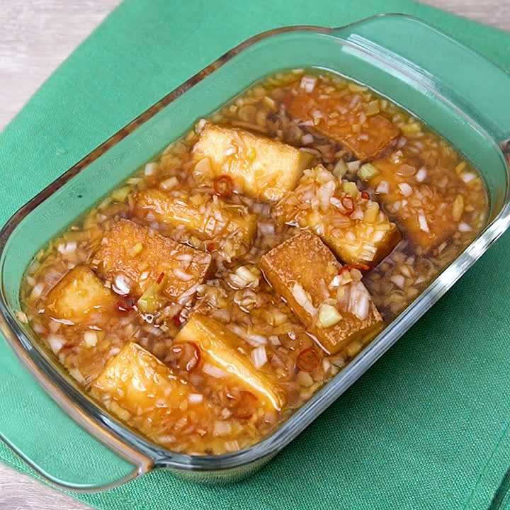 味しみカリカリ厚揚げ