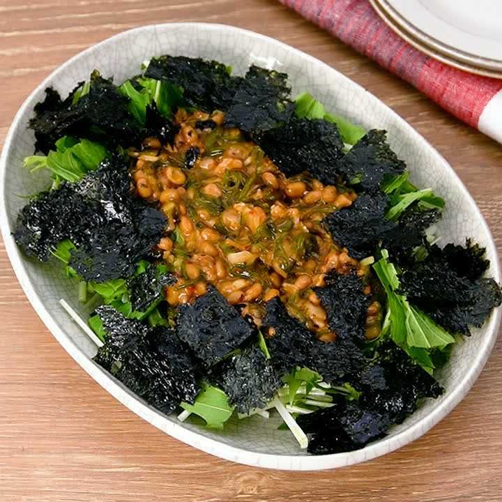 チョレギ風納豆サラダ