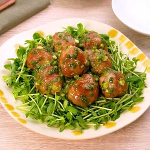 ネギ味噌豚こまボール