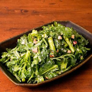 「春菊の味噌ヨーグルト和え」のレシピ動画