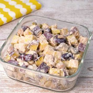 「さつまいもと豆のヨーグルトサラダ」のレシピ動画