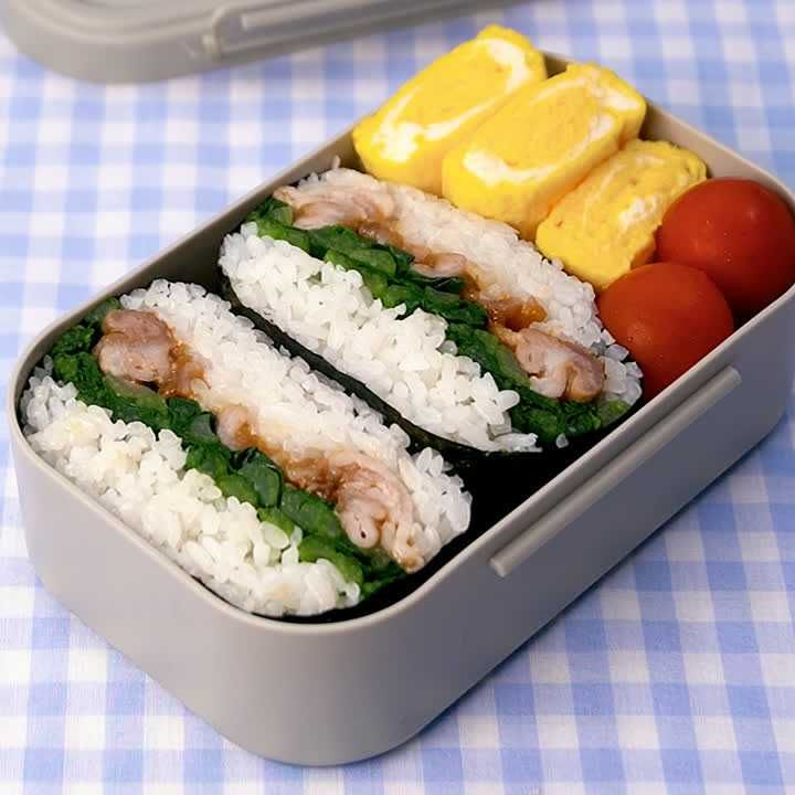 豆腐パックで焼肉おにぎらず