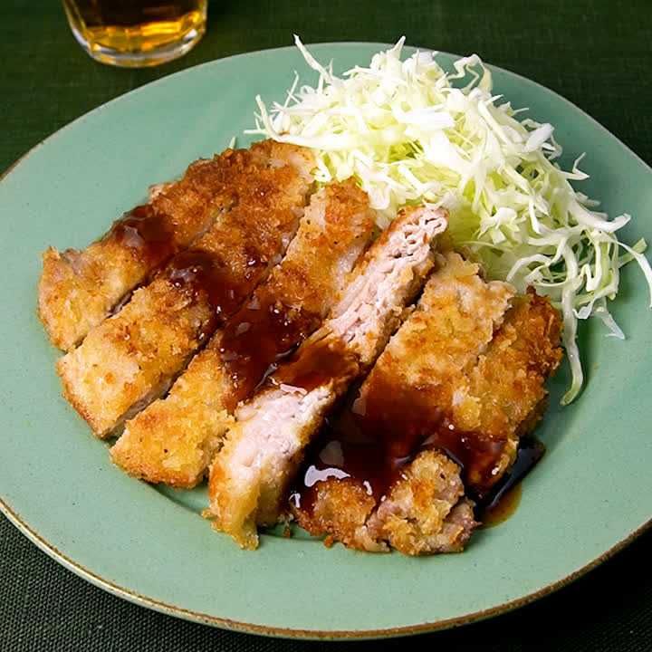 パックのまま薄切り肉とんかつ